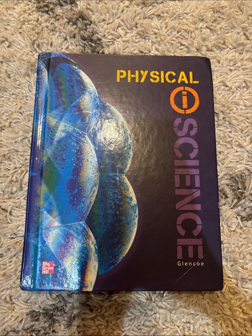 McGraw Hill Physical Science Textbook - Blue & Purple Cover